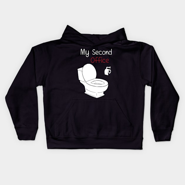 My Second Office Kids Hoodie by Cooldruck